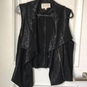 Faux suede vest